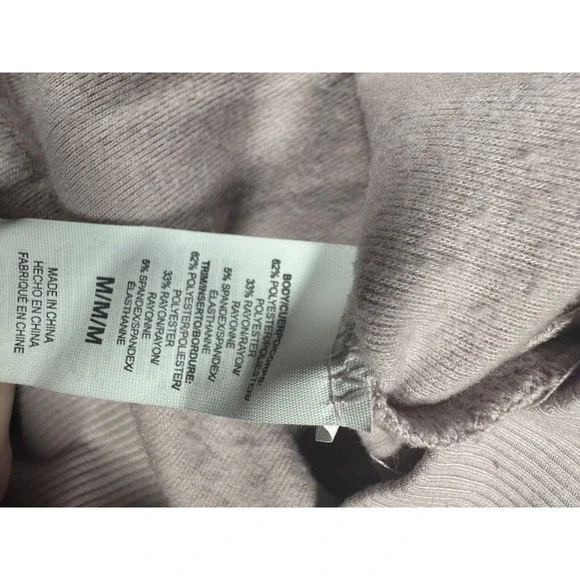 Gaiam Medium Women's Pink Lavender Lotus Zipper Sweatshirt Top - Picture 3 of 6